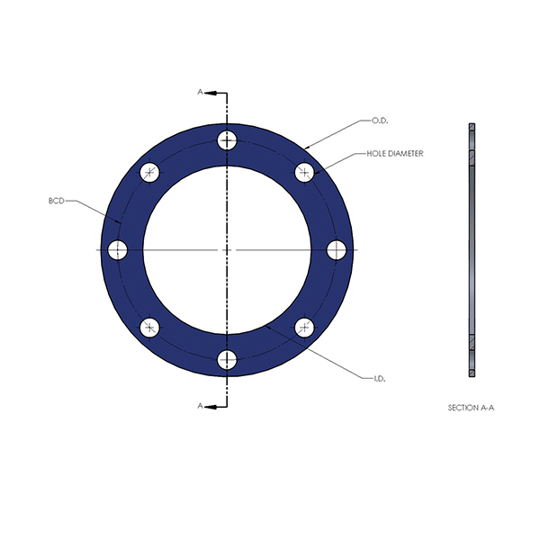 FLANGE GASKET (TTMA ROUND)